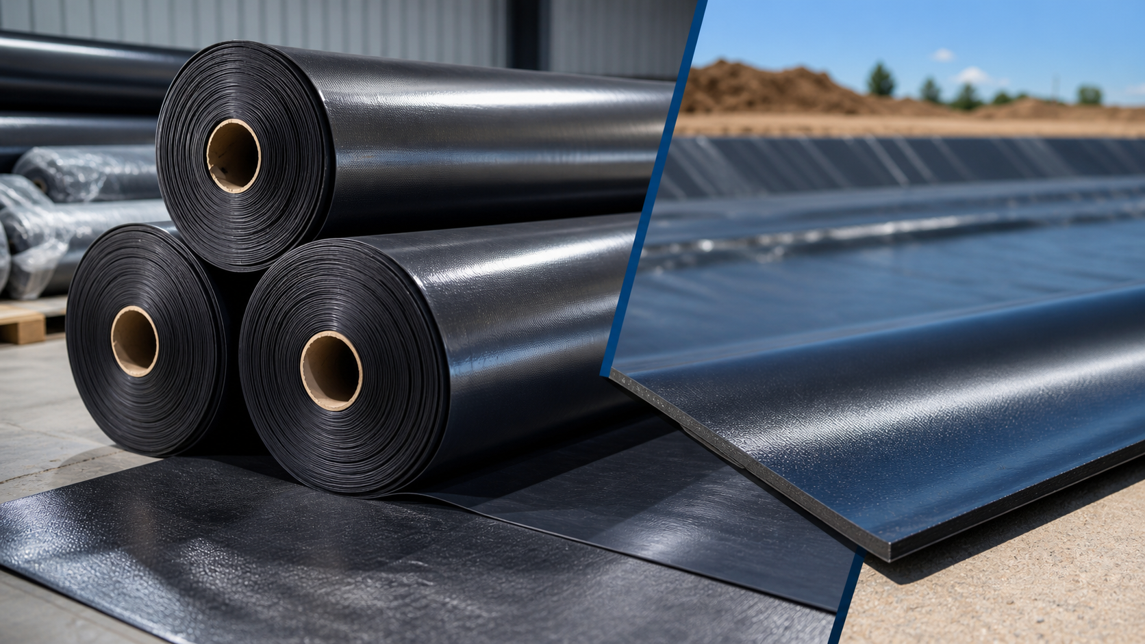 Геомембрана HDPE / LDPE - поставка и применение Бату Групп